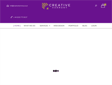 Tablet Screenshot of creativeharmony.co.uk